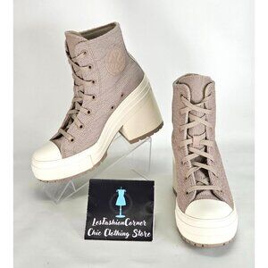 NWOB Converse Chuck 70 De Luxe Heel Platform Counter Climate Women's Beige Sz 8